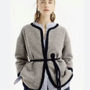 J. Crew Boiled Wool Wrap Jacket